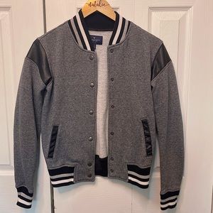 American Eagle Varsity Jacket (xs grey)